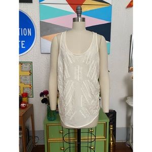 Old Navy beaded and embellished racer back top